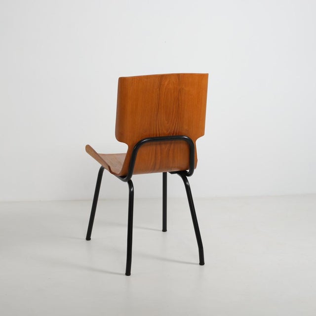 Black Italian Model 112 Chair in Teak Bentwood from Società Compensati Curvi, 1950s For Sale - Image 8 of 12