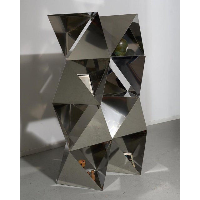 Gold Polygon Stainless Steel Elements, 1970s, Set of 8 For Sale - Image 8 of 17