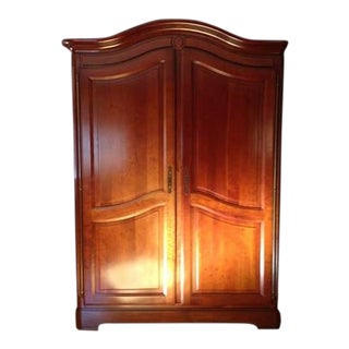1990s Traditional Grange Cherry Wood Armoire For Sale