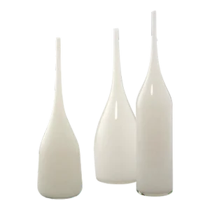 Jamie Young Pixie Decorative Vases in White - Set of 3