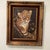 This vintage wildlife oil painting on canvas depicts a fierce leopard cub, capturing the beauty and strength of nature in...