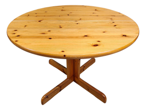 Pine Wood Dining Table in the style of Rainer Daumiller, 1970s