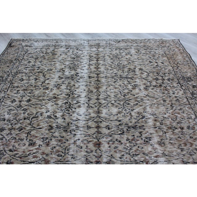 Vintage Turkish Area Rug - 71"x.104.5 For Sale - Image 11 of 13