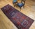 Antique Northwest Persian Runner Rug, Hand-Knotted Wool, Geometric Medallions Pattern, 3x10, Blue & Red For Sale - Image 15 of 15