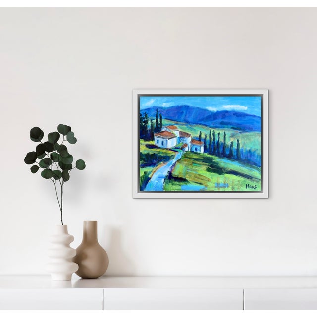 18 x 14 acrylic on canvas panel Signed: Haas Unframed. Frames shown are sample only. This captivating 14x18 inch original...