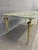 1960s 1960s Mid-Century Italian Coffee Table With Faux Marble Top and Brass Legs For Sale - Image 5 of 8