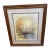 1970s Art Andres Orpinas Signed Painting Church Pond Swan With Frame For Sale
