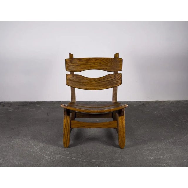 Brutalist Chair in Oak by Dittmann & Co for Awa Radbound, 1960s For Sale - Image 18 of 18