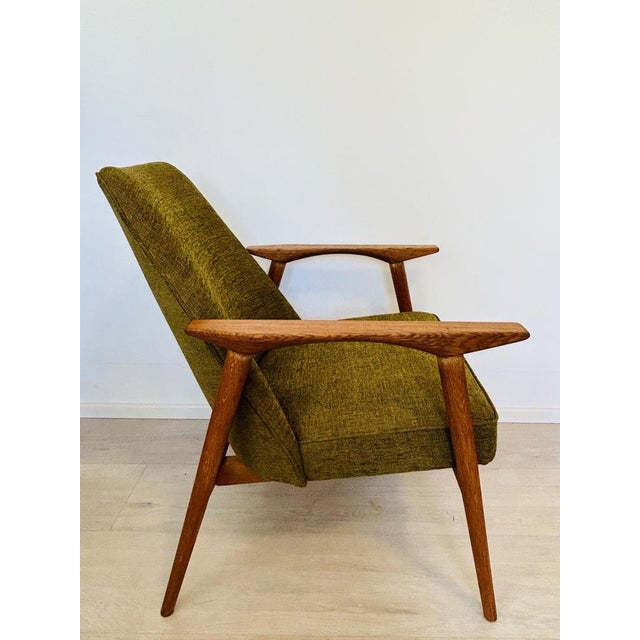Forest Green Fully Mid-Century Armchair by Miroslav Navratil, Czechoslovakia, 1960s For Sale - Image 8 of 13
