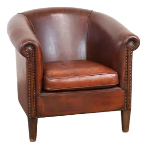 Sheepskin Leather Club Chair