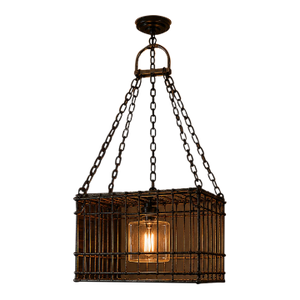1960s Milk Crate Light Fixture - Rectangular