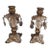 Brass Crystal Candlestick Holders With Prisms, Pair For Sale