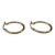 Tube Hoop Earrings 14kt Yellow Gold 19.9mm 2.1mm 1.5g Hollow New, Pair For Sale