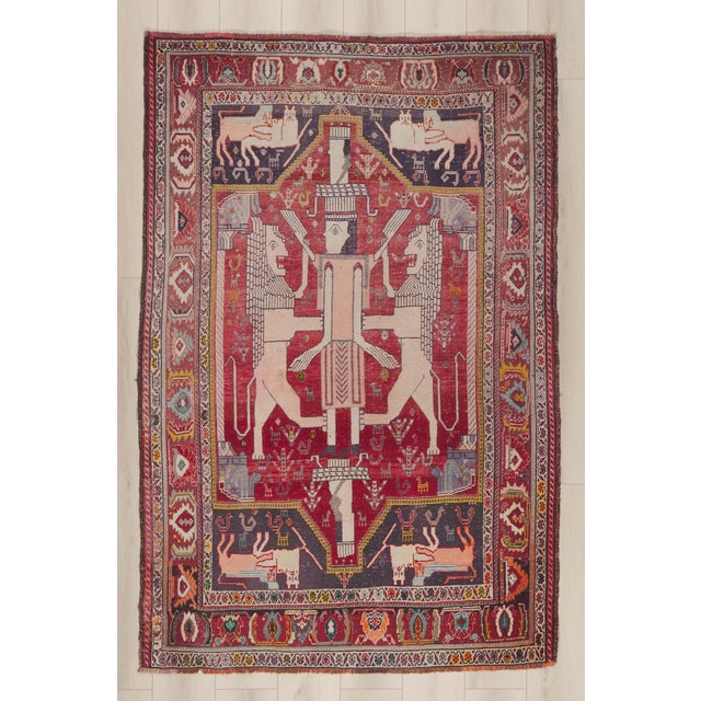 Antique Persian Shiraz Rug, 05'02 X 07'09 For Sale - Image 10 of 10