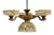 Art Nouveau Danish Chandelier with Marbled Opaline Shades, 1920s For Sale