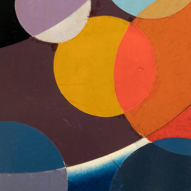 20th Century Belgian Artwork With Metal Frame By Rene Berdal For Sale - Image 10 of 10