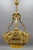 1930s Art Deco French Brass Chandelier with Yellow Pâte De Verre Glass by Degué, 1930s For Sale - Image 5 of 18