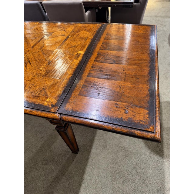 Oak Dining Table With Two Leafs For Sale In Las Vegas - Image 6 of 7