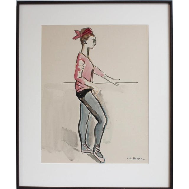 Yves Brayer, Muriel Belmondo at the Barre, 1962, Watercolor For Sale - Image 15 of 15