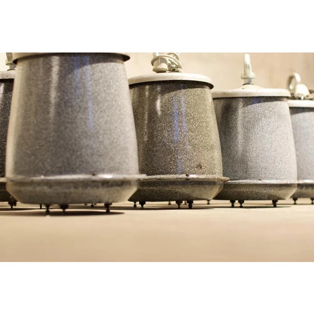 1960s Industrial Suspension Lamp, 1960, Set of 12 For Sale - Image 5 of 6