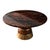 Art Deco "Goodwood" Round Table With Unique Woods and Bronze Details, Handmade For Sale - Image 3 of 5
