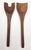 Chestnut 1970s Teak Wood Salad Serving Utensils, a Pair For Sale - Image 8 of 10