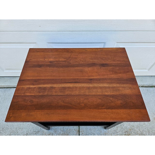 1990s Ethan Allen Cherry Top American Impressions Mission Style Side Table For Sale - Image 5 of 10