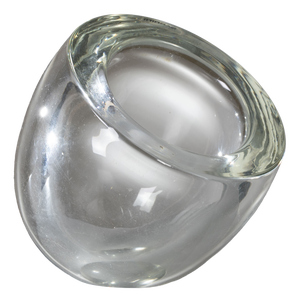 Sculptural Clear Glass Vase by Alfredo Barbini, Italy, 1960