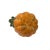 Artistic Orange Small Pumpkin With Leaf Ceramic Display Art Figure For Sale - Image 4 of 5