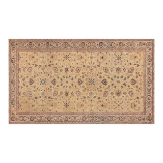 Authentic Persian Sultanabad Handmade Wool Rug For Sale
