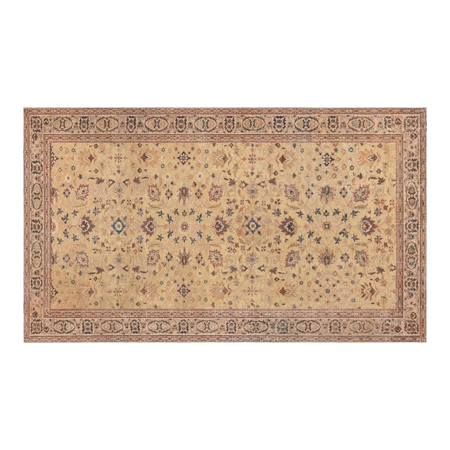 Authentic Persian Sultanabad Handmade Wool Rug For Sale