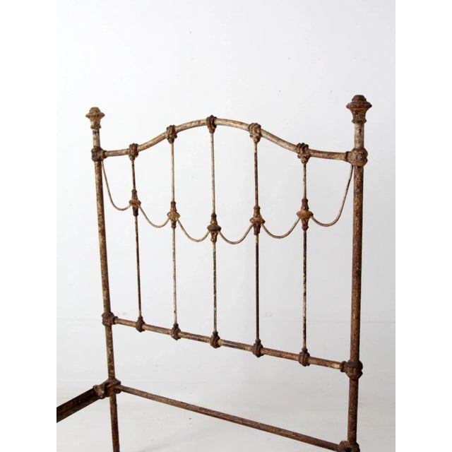 Late 19th Century Antique Victorian Twin Bed For Sale - Image 5 of 12