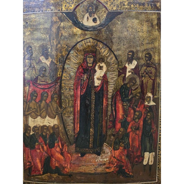 Mid 19th Century 19th Century Orthodox Icon For Sale - Image 5 of 18