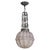 1920s French Art Deco Molded Glass Spherical Pendant For Sale