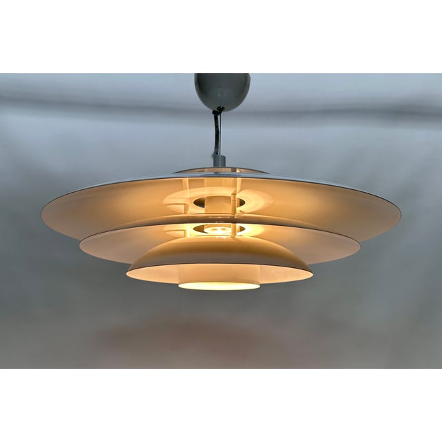 Large Modern Danish Hanging Lamp with Spherical Aluminum Lampshade, 1980s For Sale - Image 18 of 18