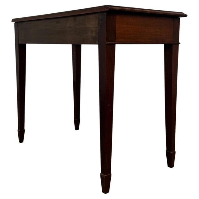 Wood 19th Century English Georgian Mahogany Writing Table For Sale - Image 7 of 12