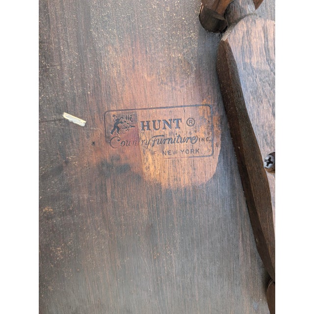 Vintage Hunt Country Furniture Handcrafted Spindle-Back Dining Chairs - Set of 56 For Sale - Image 18 of 18