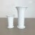 Op Art German White Porcelain Vases by Ak Kaiser, 1970s, Set of 2 For Sale - Image 4 of 18