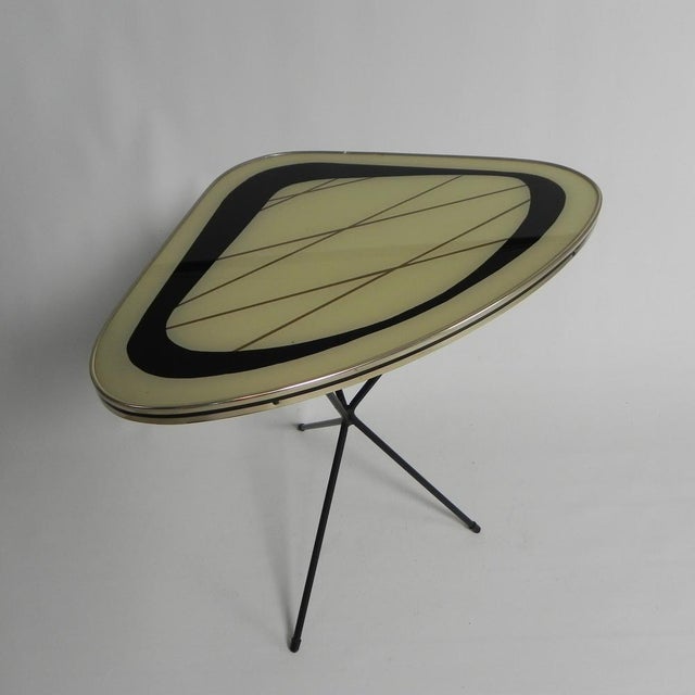 Black Side Table with 3 Legs from Erdal, 1950s For Sale - Image 8 of 14
