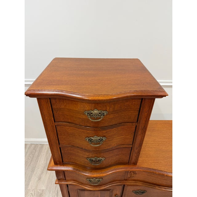 1980s Lexington Furniture Collection Victorian Sampler Dresser For Sale In West Palm - Image 6 of 11