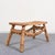 Italian Bamboo Coffee Table with Magazine Rack For Sale - Image 4 of 11