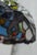1980s Tiffany Style Stained Leaded Glass Lamp For Sale - Image 11 of 13