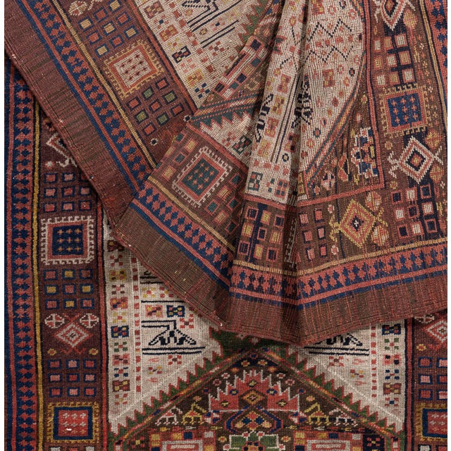 Antique Circa 1900 Oversize Brown Serab Hand Knotted Wool Runner 4ft 1in X 22ft 3in For Sale - Image 10 of 14