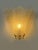2020s Luxury Venetian Set of Two Wall Sconces in Amber "Graniglia" Leaves Murano Glass For Sale - Image 5 of 5