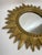 Glass Vintage 1960s French Style 16.5" Gilded Sunburst Wall Mirror For Sale - Image 7 of 17