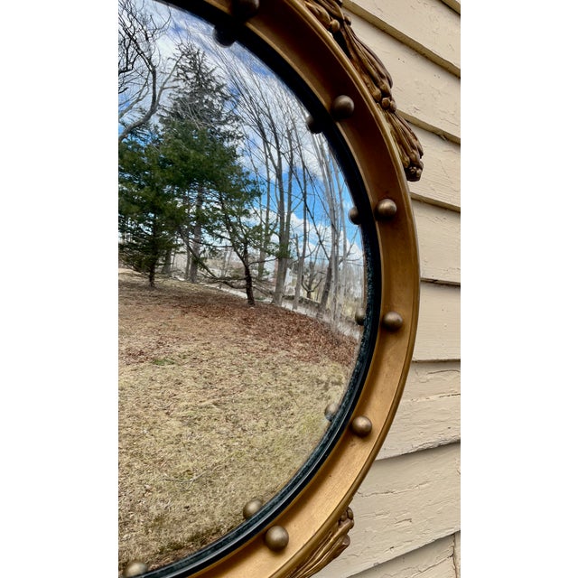 Bullseye Mirror Federal Regency Style American Eagle Laurel Leaves 13 Colonies Balls For Sale In Providence - Image 6 of 7