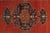 Antique Bakshaish Carpet, Oriental Persian Handmade in Ivory, Blue and Red For Sale - Image 15 of 18