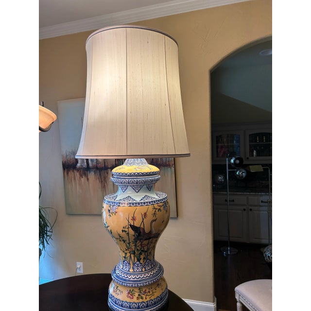 This is the largest table lamp I’ve ever seen, not to mention one of the most beautiful! The artistry and colors are...