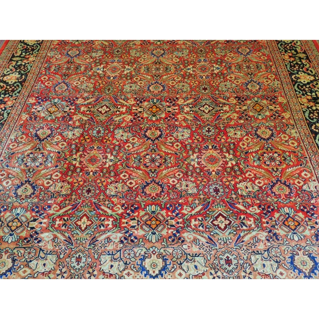 Persian Vintage Hand Made Persian Palatial Rug For Sale - Image 3 of 13
