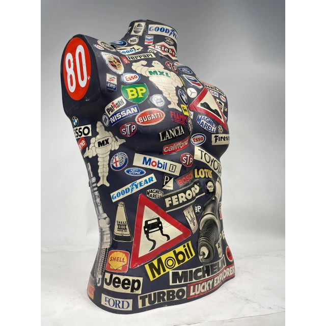 Beautiful Pop Art sculpture Made in Italy made with collage technique from vintage clippings. Excellent furnishing object...